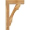 Ekena Millwork Olympic Block Rough Sawn Bracket w/ Offset Brace, Western Red Cedar, 6"W x 20"D x 32"H BKT0604X20X32OLY05RWR - alternate 2